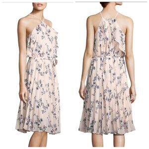 Shoshanna Pink Floral Halter Dress Size 4
